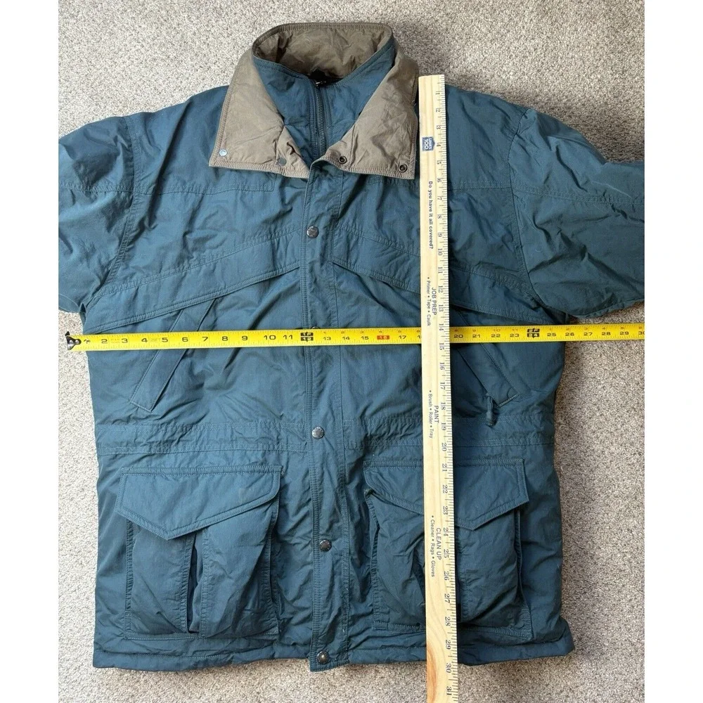 The North Face Vintage Green Goose Down Puffer Quilted Ski Jacket Mens Large - Picture 5 of 14